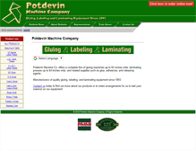 Tablet Screenshot of potdevin.com